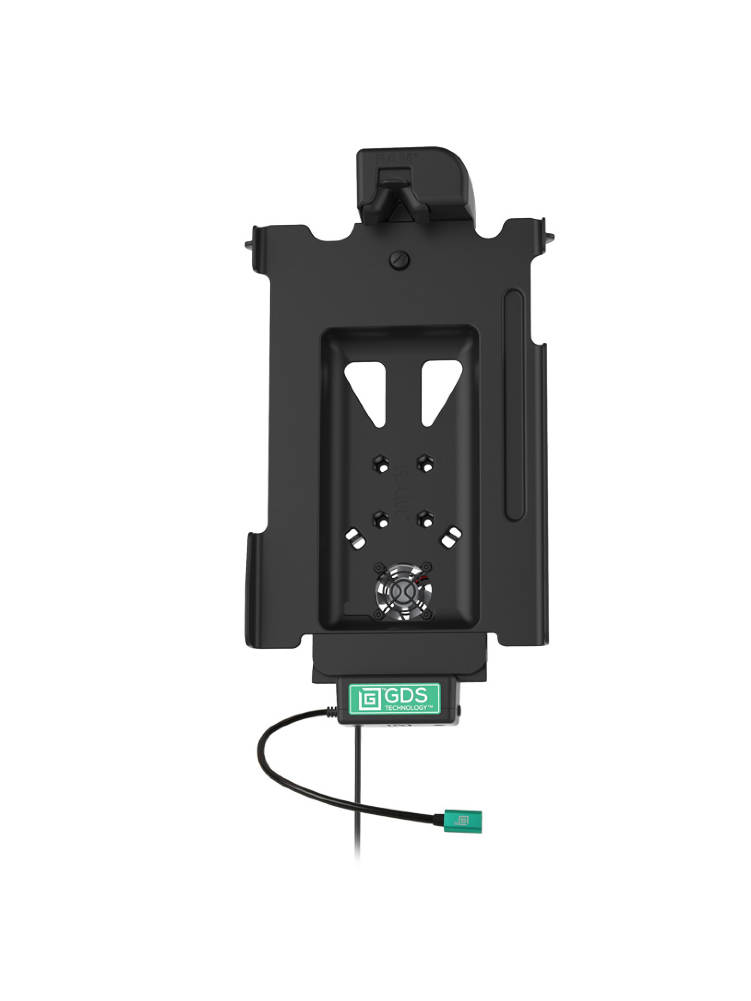 RAM Mounts GDS Cool-Dock Halteschale (Schlüsselverriegelung) für Samsung Tab S8+, S9 FE+, S9+ & S10+ - in IntelliSkin Next Gen Schutzhülle - USB-C-Anschluss