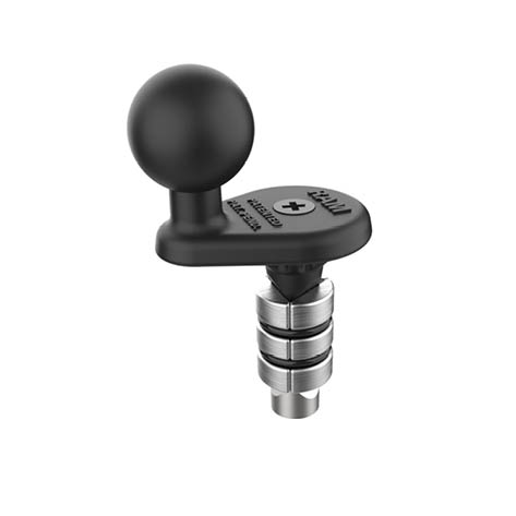 RAM Mounts Motorrad-Basisbefestigung Lenkerkopf - B-Kugel (1 Zoll), für Innendurchmesser 19-25 mm