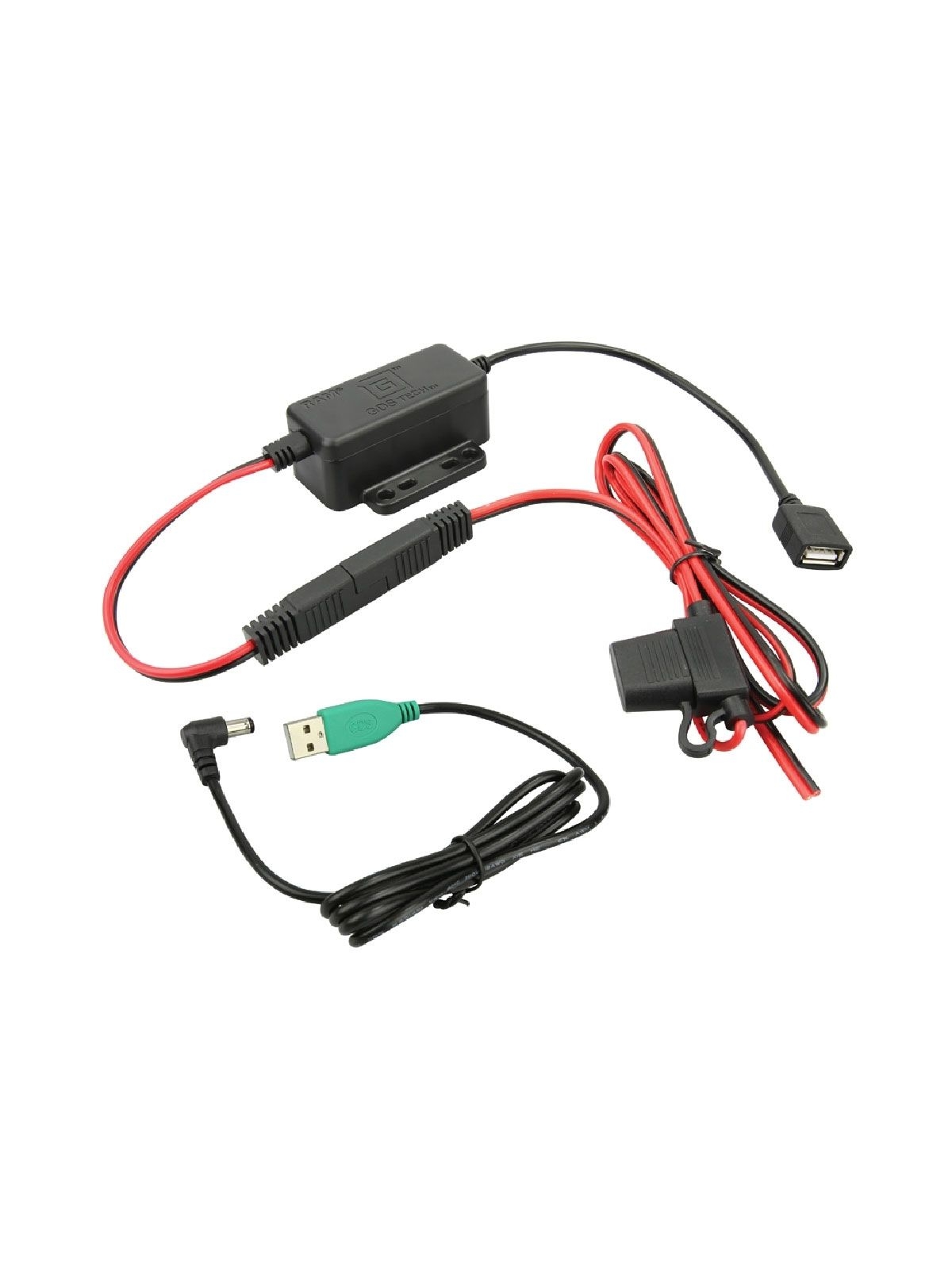 RAM Mounts GDS Strom-Modul - offene Enden, USB Typ-A Anschluss, 10/30V DC Eingangsspannung, inkl. Verbindungskabel