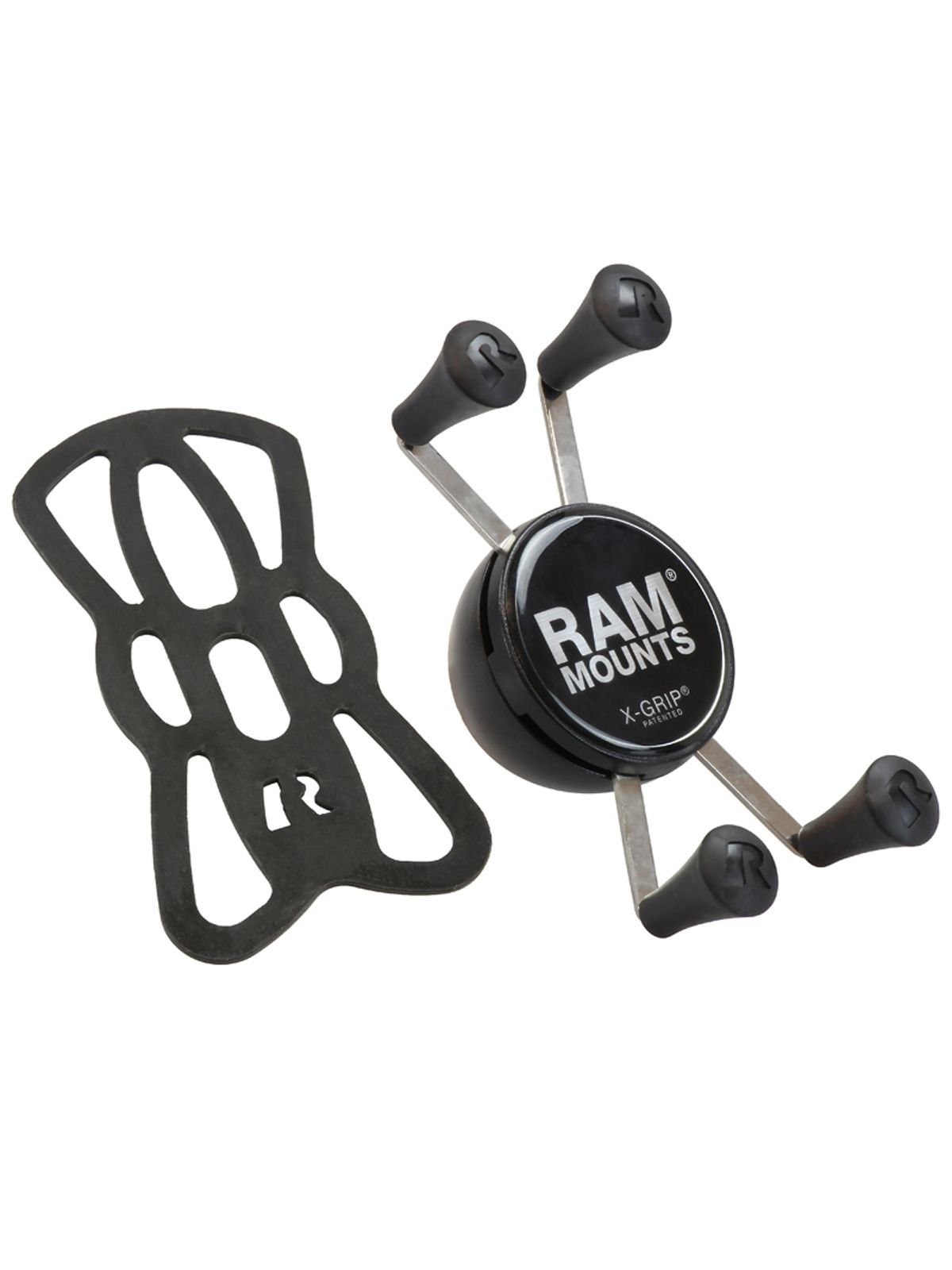 RAM Mounts X-Grip Halteklammer für Smartphones - Bis 82,55 mm Breite - Ohne Basiskugel - Mit Snap-Link (3/4 Zoll) & Basiskugel-Adapter Aufnahme