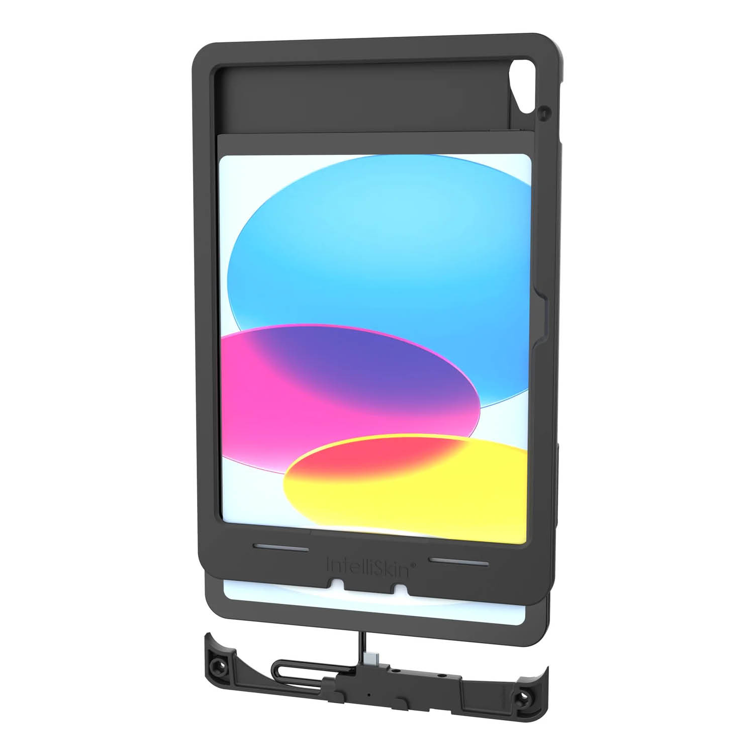 RAM Mounts IntelliSkin Thin-Case Ladeschutzhülle für Apple iPad 10 & 11 Gen. & MagTek Modul - GDS-Technologie - Rückseitige Pogo-Pads - USB-C-Anschluss (Extern)