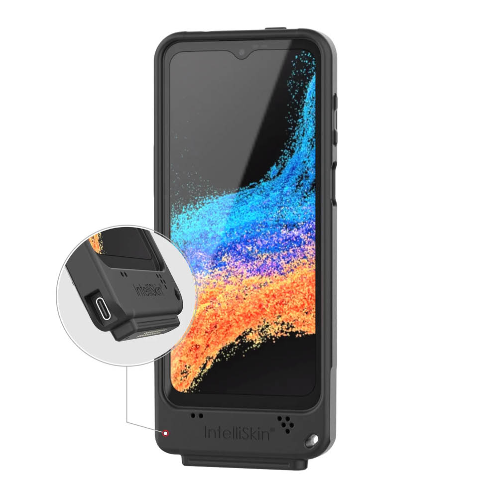 RAM Mounts IntelliSkin Ladeschutzhülle für Samsung Galaxy XCover7 Pro & 6 Pro - GDS-Technologie, USB-C-Anschluss (extern)