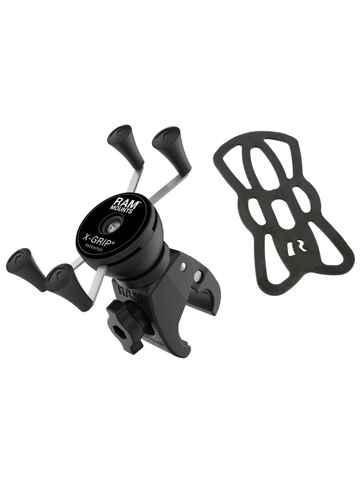 RAM Mounts X-Grip Klemm-Halterung für Smartphones - Bis 82,55 mm Breite - Tough-Claw Klein (Durchmesser 15,87 mm bis 28,95 mm) - Direktanbindung