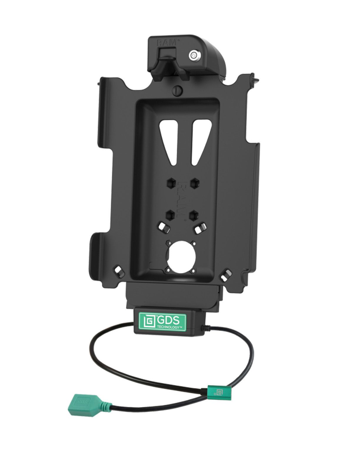 RAM Mounts GDS Tough-Dock Halteschale (Schlüsselverriegelung) für Apple iPad 10. & 11. Gen, Pro 11" (M4), Air 11" (M2 & M3) - In IntelliSkin Next-Gen Schutzhülle - USB-C & USB-A Anschluss