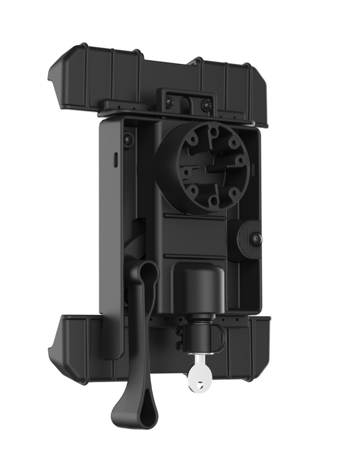 RAM Mounts Tab-Lock (abschließbar) Universal Halteschale für 10-10.5 Zoll Tablets (mit/ohne Schutzhüllen) - AMPS-Aufnahme, Schrauben-Set