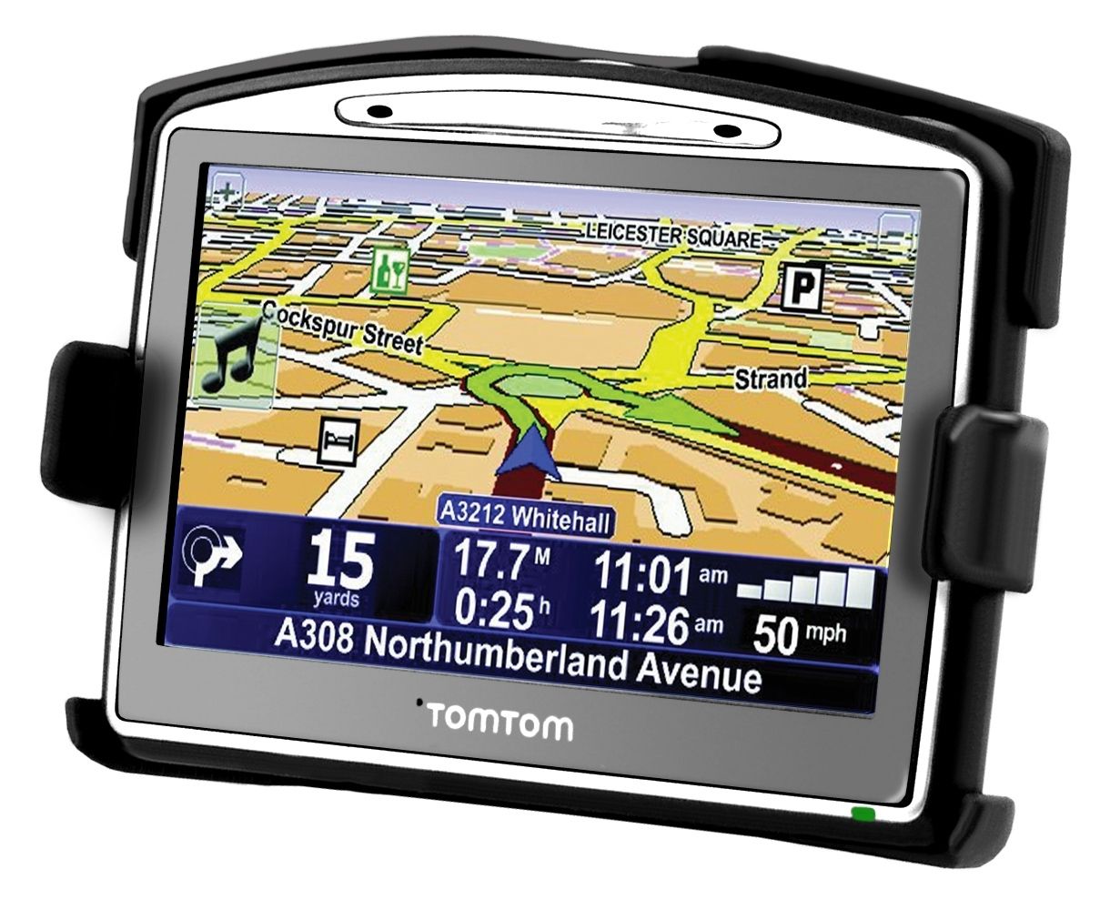 RAM Mounts Gerätehalteschale für TomTom Go 520/620/720/920 (ohne Schutzhüllen) - Diamond-Anbindung (Trapez), Schrauben-Set, im Polybeutel