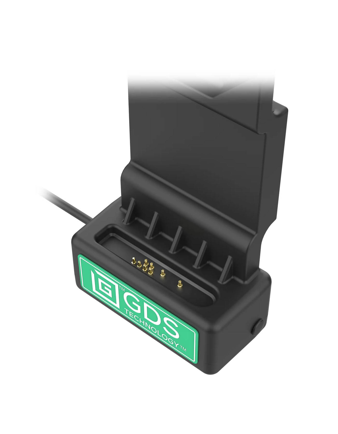 RAM Mounts GDS Uni-Conn Ladestation mit Schlüsselverriegelung (Rechts) - 2-Lochmuster AMPS - USB-C-Anschluss - Schrauben-Set