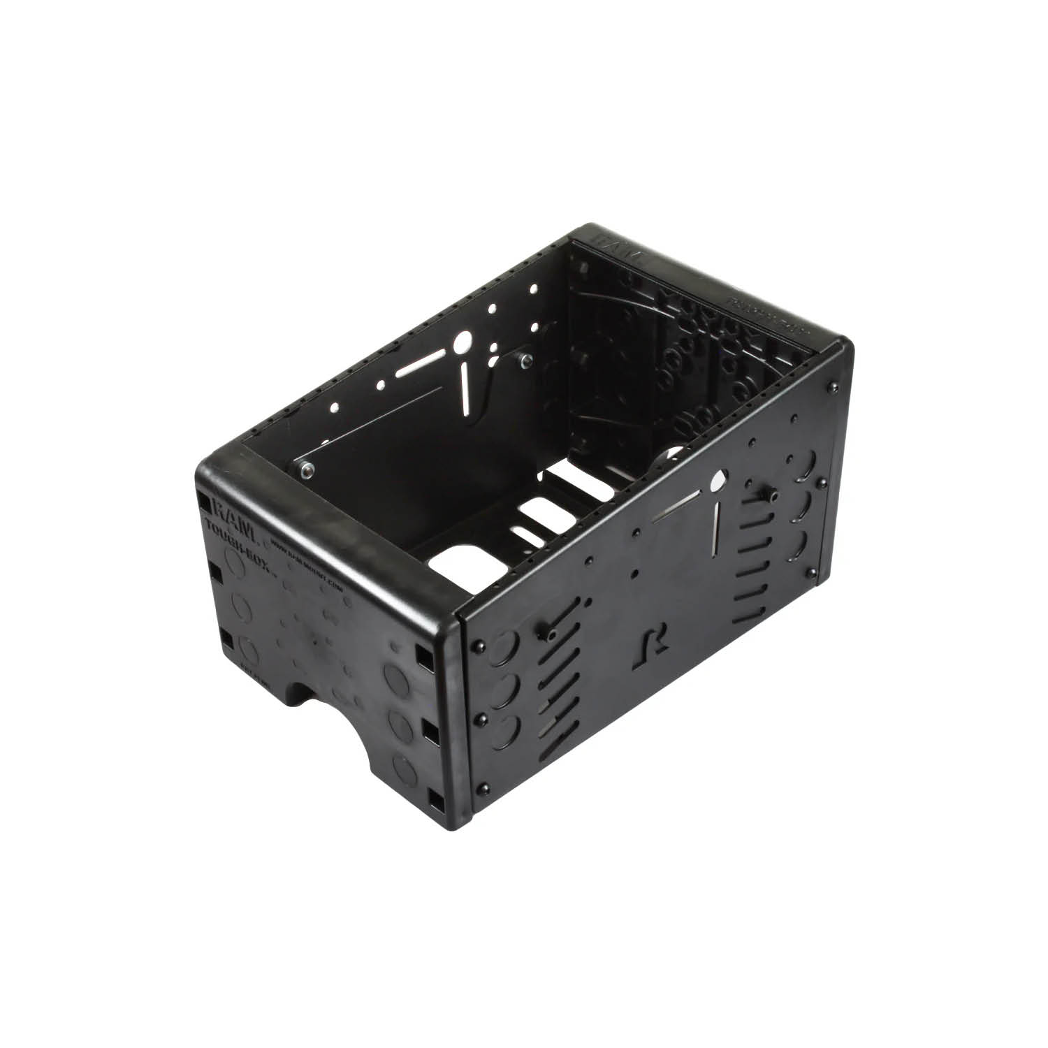 RAM Mounts Tough-Box Fahrzeug-Konsole (13 Zoll) mit Blendenbereich (11 Zoll) und justierbarer Platte