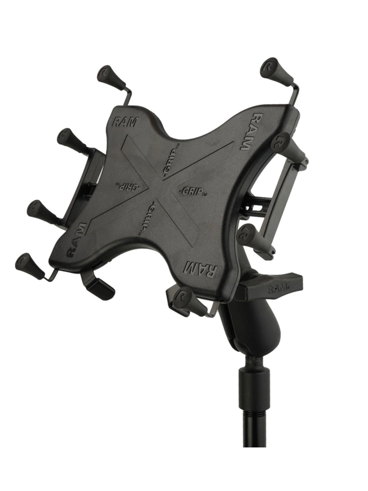 RAM Mounts Pod HD Universal Fahrzeughalterung für 12 Zoll Tablets - C-Kugel (1,5 Zoll), Ratchet-System, X-Grip Halteschale