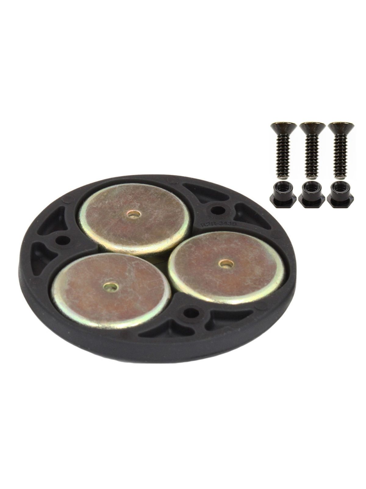 RAM Mounts Basisplatte rund mit Magnet-Unterbau - B-Kugel (1 Zoll), AMPS