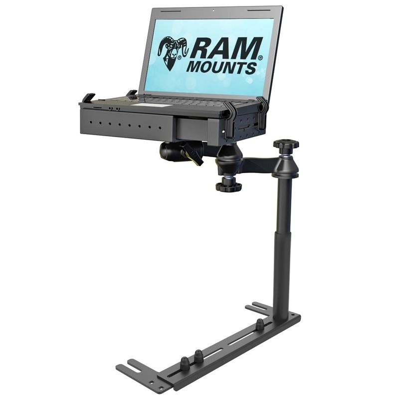 Product Image for RAM Mounts Universal Laptop-Halterung für Fahrzeuge - Fahrzeug-Basis, Doppel-Schwenkarm, Tough-Tray Halteschale