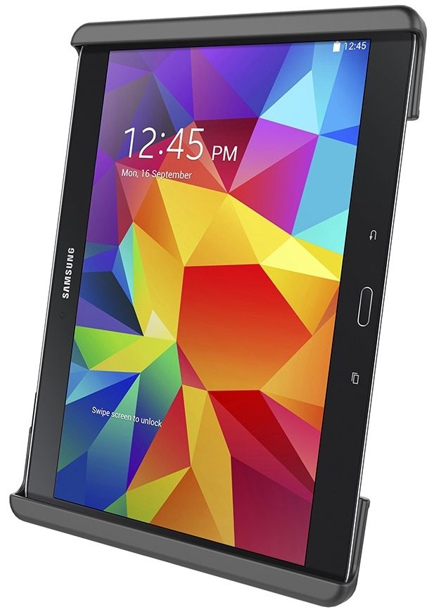 RAM Mounts Tab-Lock (abschließbar) Universal Halteschale für bis zu 10.5 Zoll Tablets - AMPS-Aufnahme, Schrauben-Set