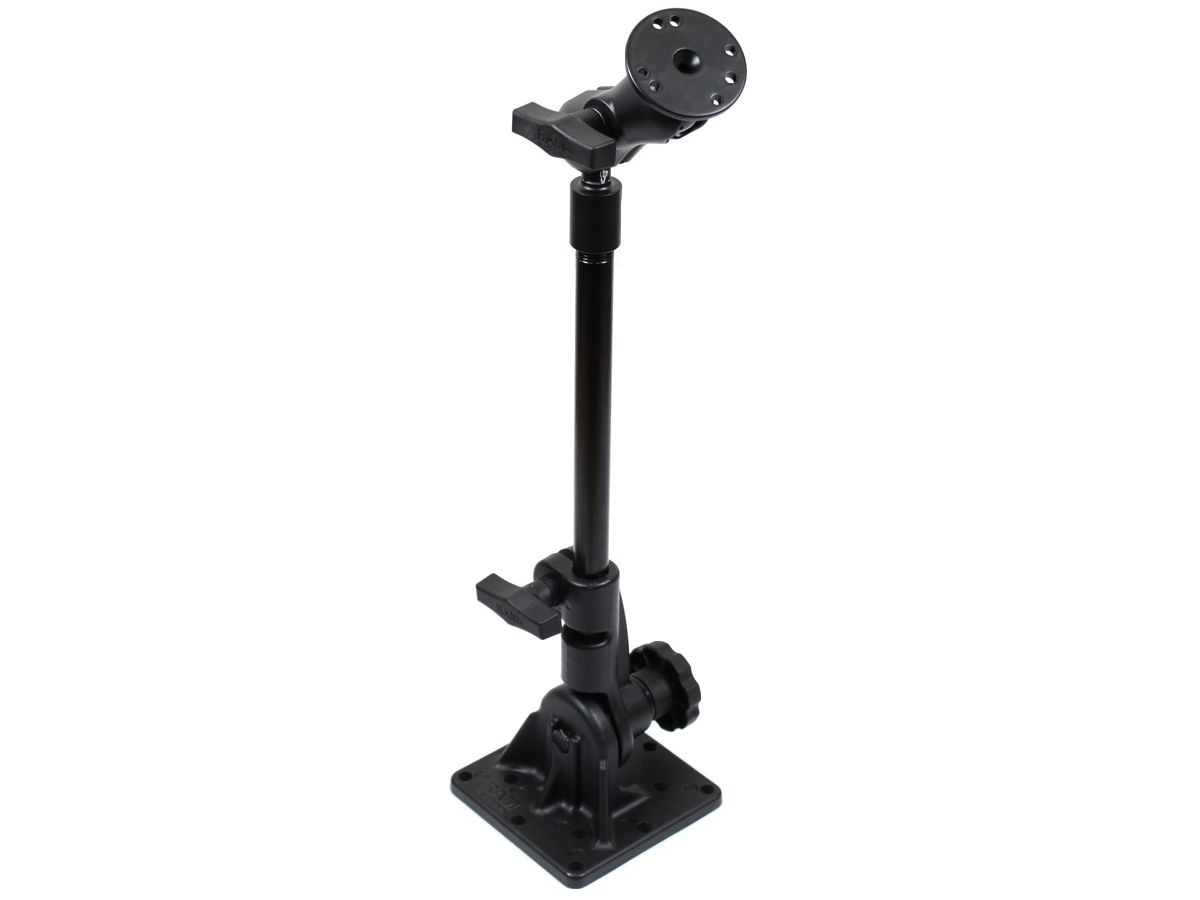 RAM Mounts Ratchet Standhalterung mit AMPS-Anbindung (oben) - Stab ca. 300 mm, C-Kugel (1,5 Zoll, oben)