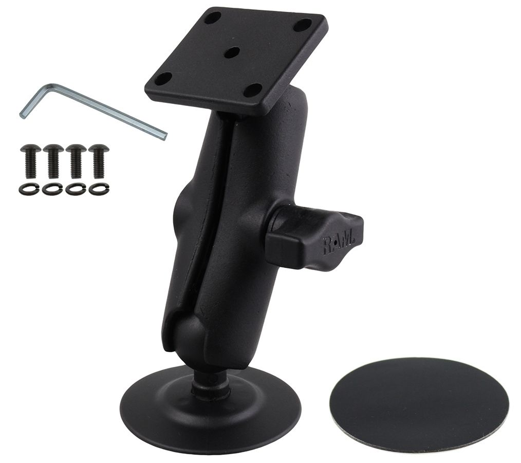 RAM Mounts Verbundstoff-Aufbauhalterung für TomTom - mit Klebebasis, Schrauben-Set, B-Kugel (1 Zoll), im Polybeutel
