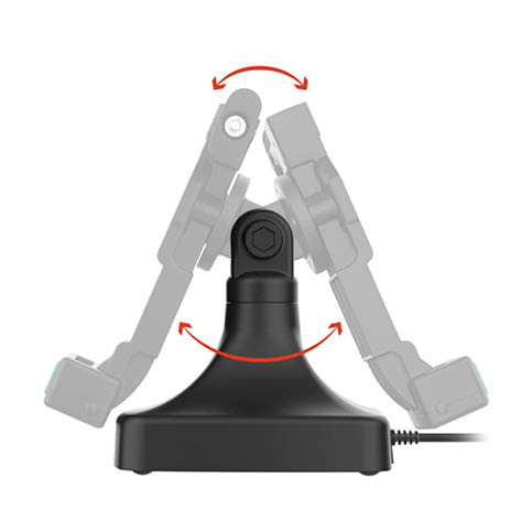 RAM Mounts GDS Uni-Conn Stand-Dockingstation (abschließbar) - Dreh- & Schwenkbar - Strom über PoE - Pogo-Pads unten