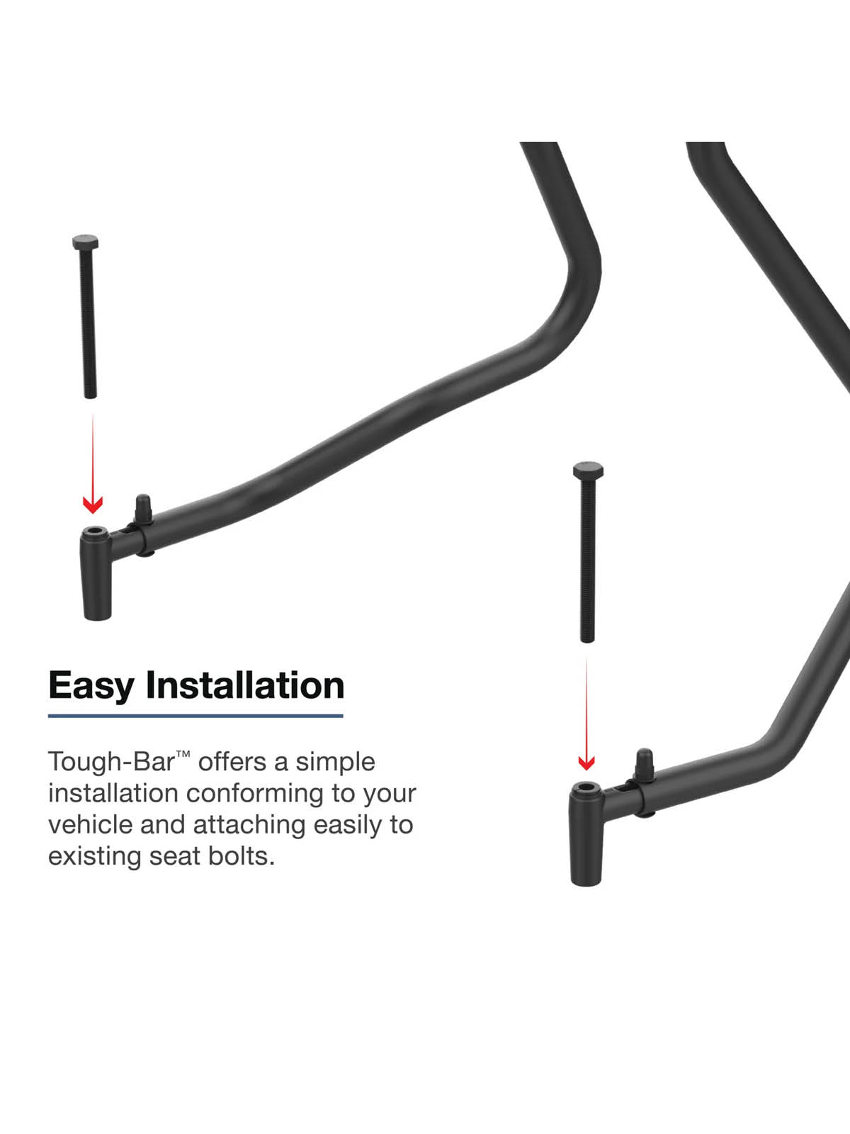 RAM Mounts Tough-Bar™ für Ford F-150 (2015-2020) & Ford Super Duty (2017-2022) mit Sitzbank