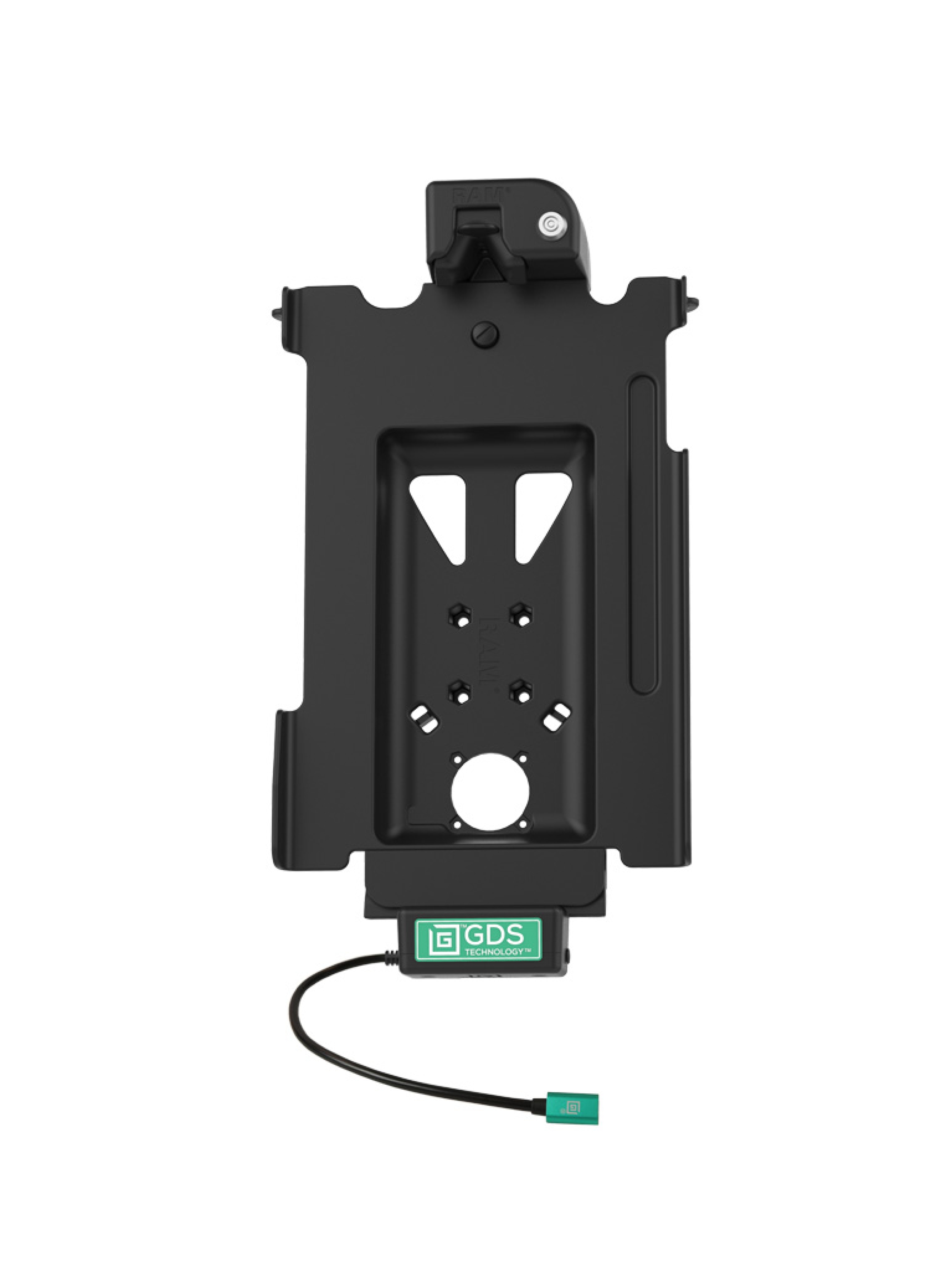 RAM Mounts GDS Tough-Dock Halteschale (Schlüsselverriegelung) für Samsung Tab S8+, S9 FE+, S9+ & S10+ - in IntelliSkin Next Gen Schutzhülle - USB-C-Anschluss