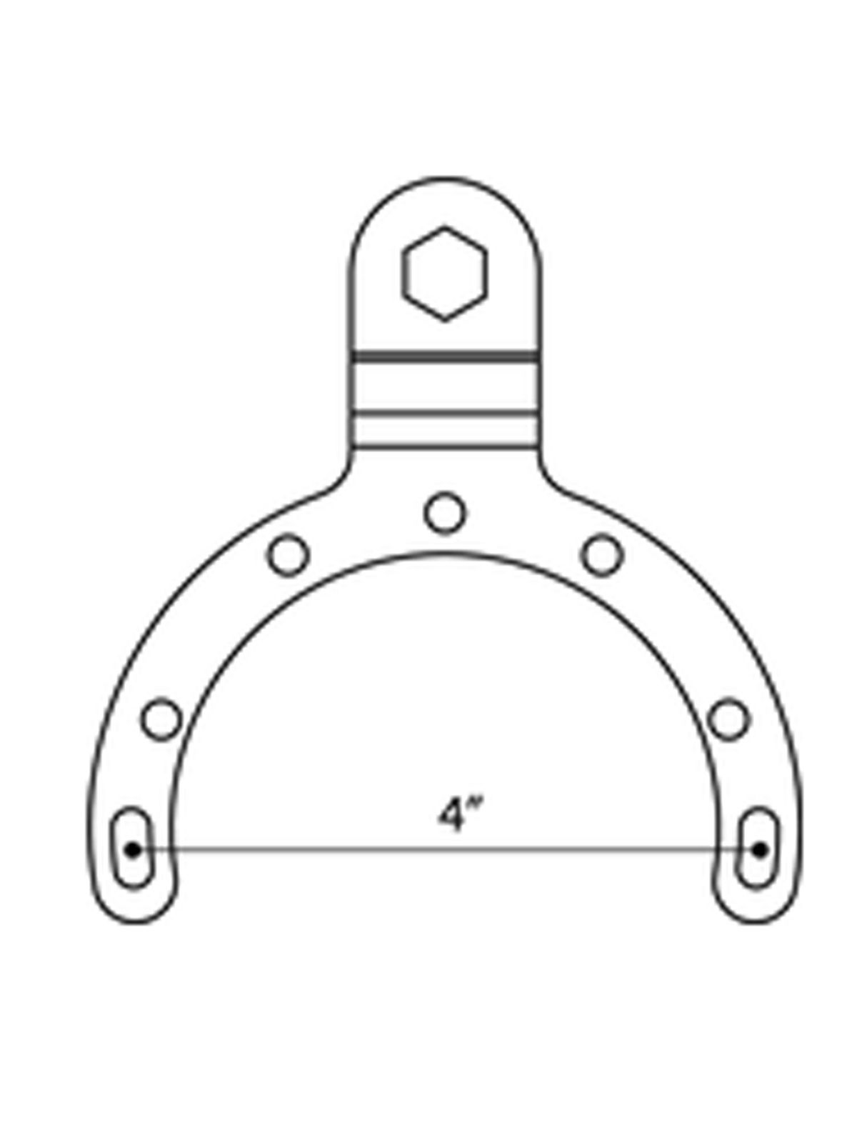 RAM Mounts Motorradtank-Set (BMW / Kawasaki) - Tank-Basis, kurzer Verbindungsarm, Diamond-Anbindung (Trapez), B-Kugel (1 Zoll), im Polybeutel