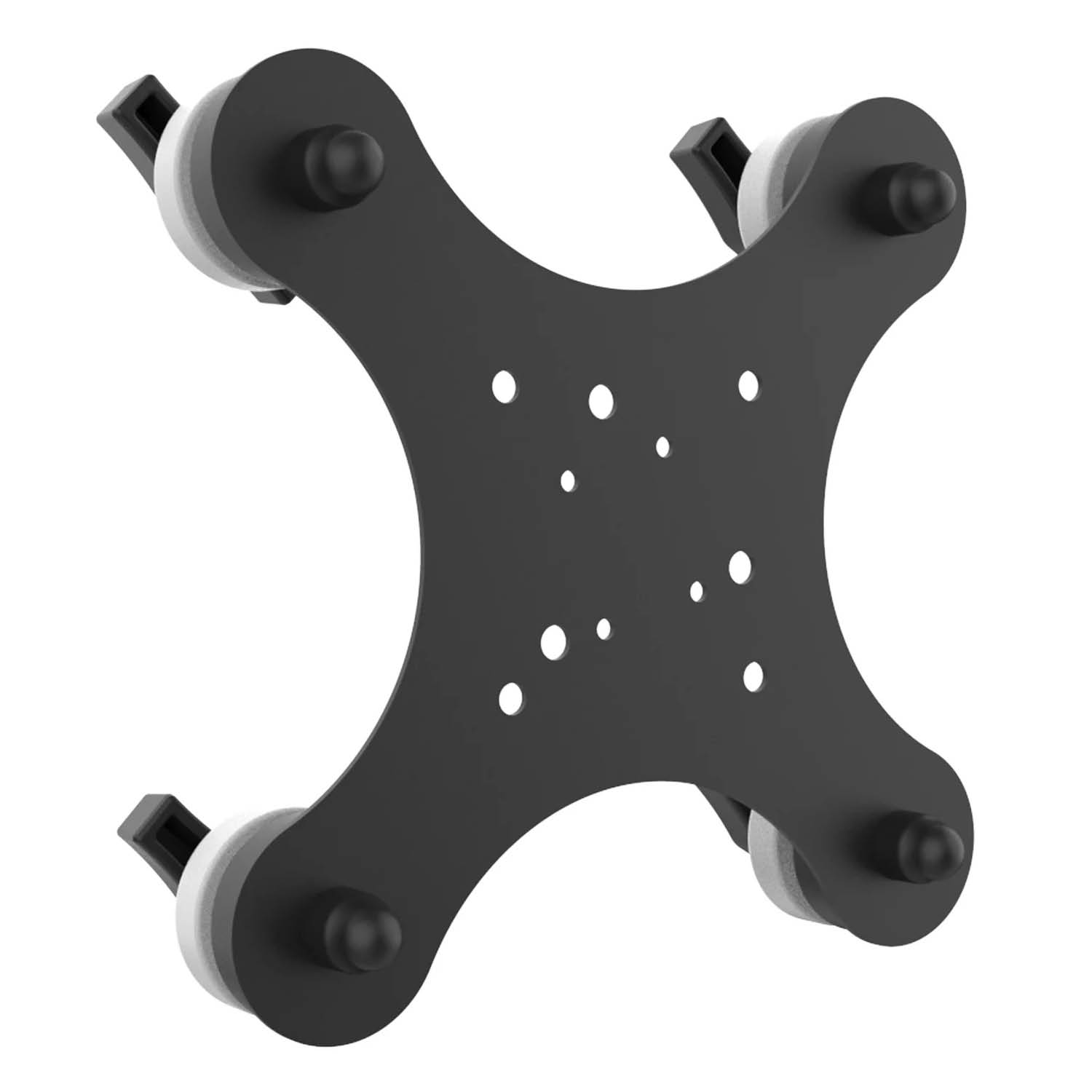 RAM Mounts Tough-Mag™ - 4-Punkt Magnet-Basis für Glasscheiben - 4-Loch AMPS & VESA 75x75 mm Lochraster