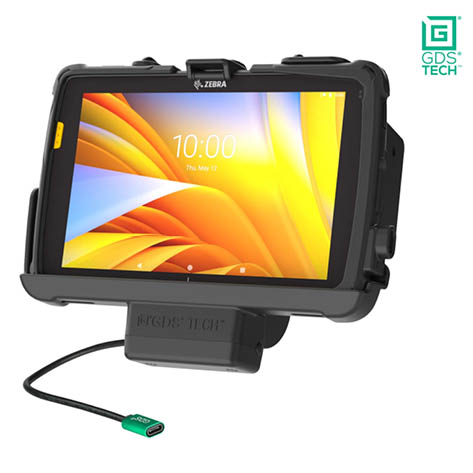 RAM Mounts GDS EZ-Roll'r Halteschale für Zebra ET40 & ET45 (8 Zoll) Tablets in IntelliSkin Schutzhülle - USB-C Anschluss