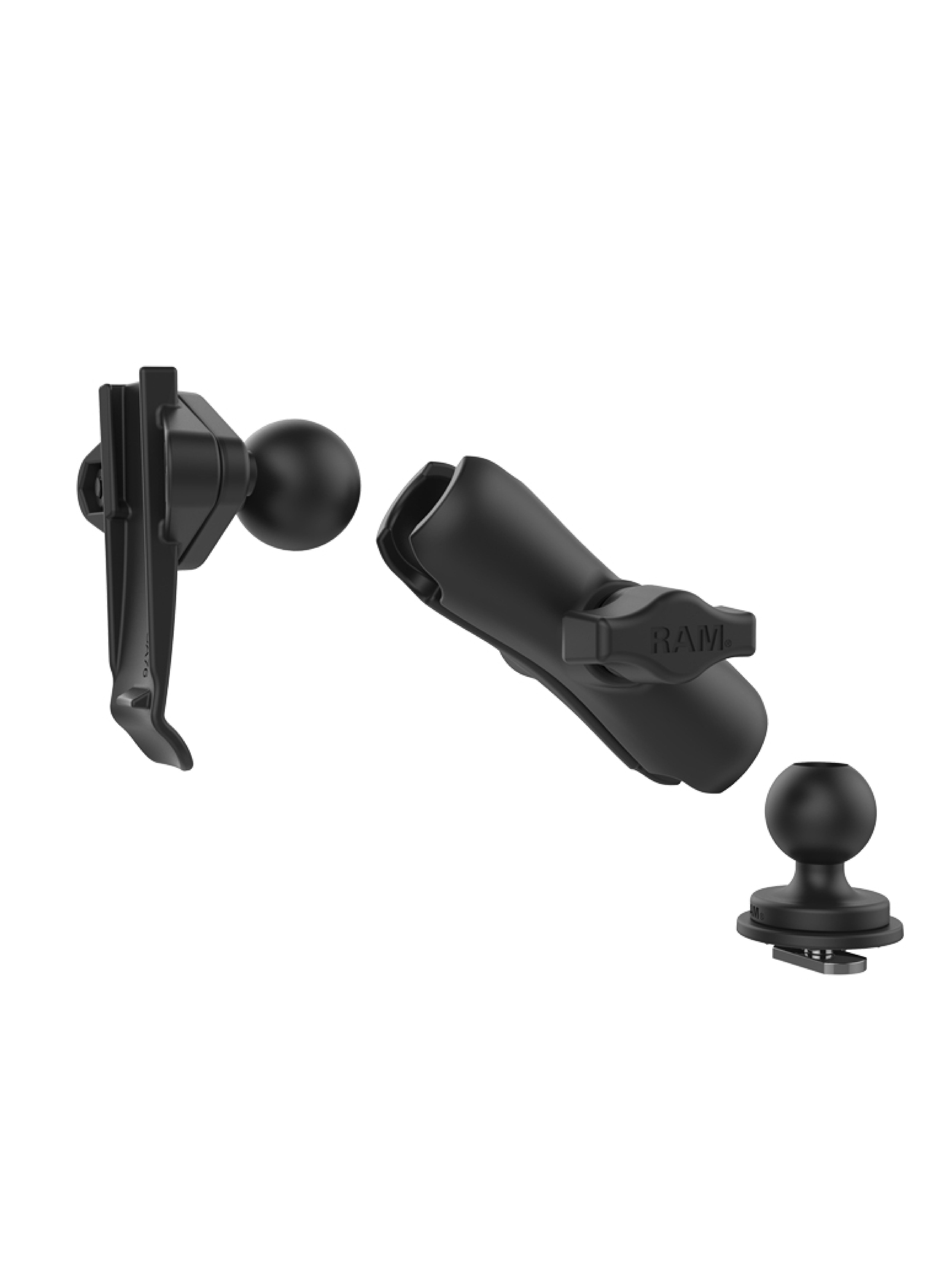 RAM Mounts Track Ball Halterung mit Garmin-Adapter - B-Kugel (1 Zoll), mittlerer Verbindungsarm