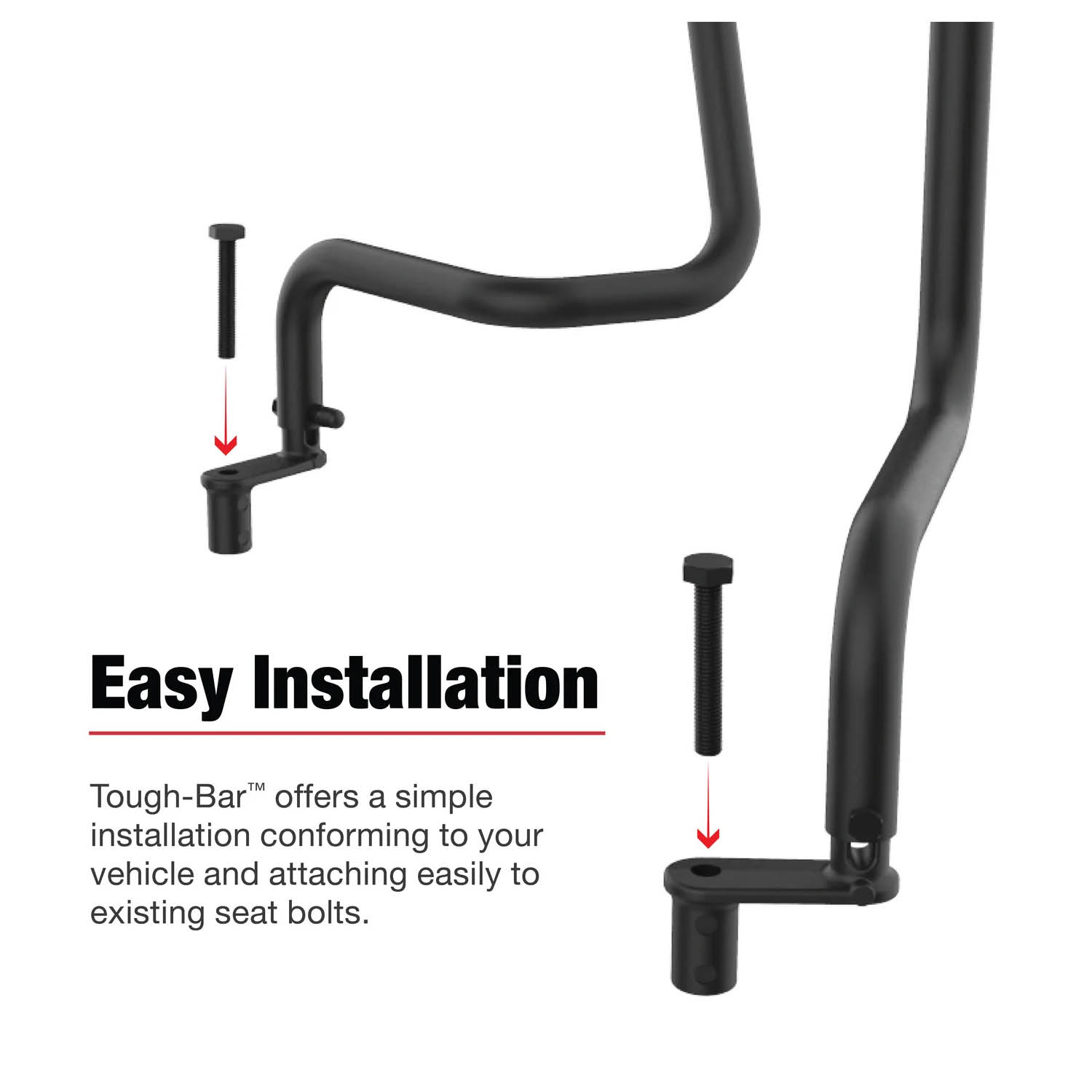RAM Mounts Tough-Bar™ für Dodge Ram 1500 (2019-2026) mit zentraler Konsole