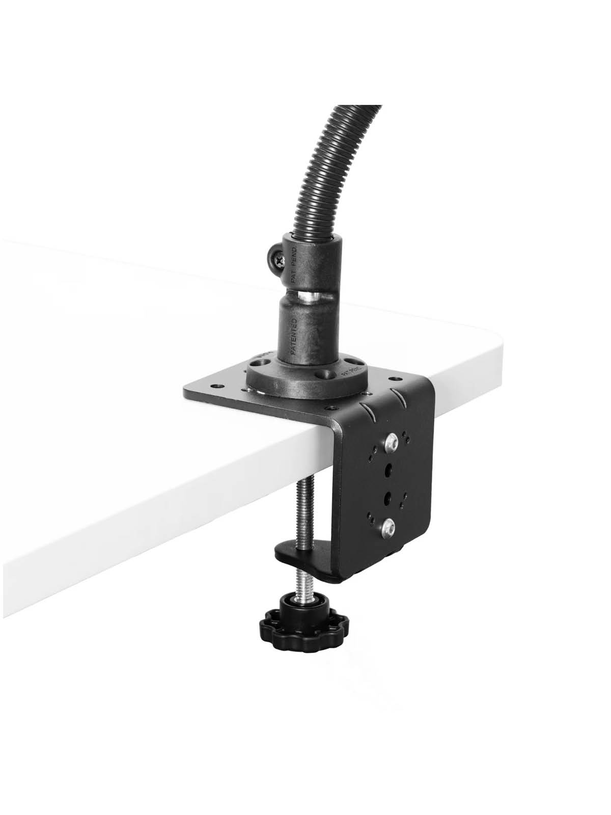 RAM Mounts Tisch-Schraubklemme mit Schwanenhals (457,2 mm) - Kugel-Adapter - B-Kugel (1 Zoll)