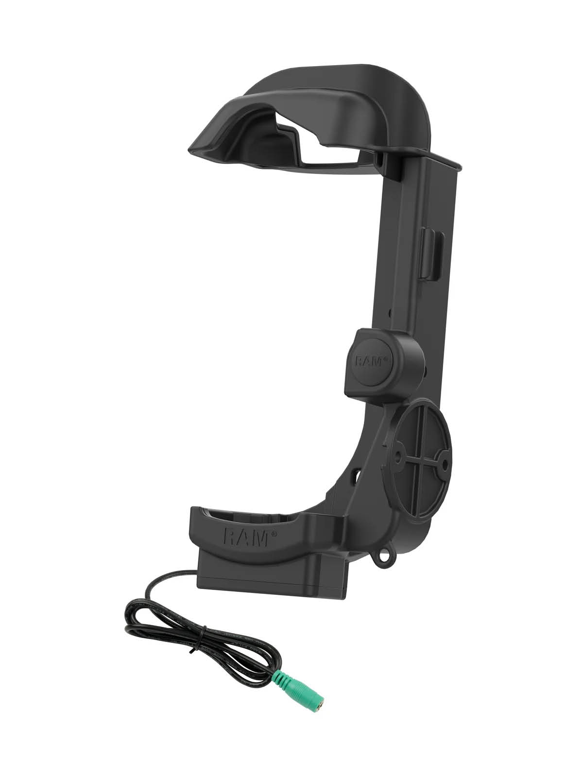 RAM Mounts Form-Fit Halteschale für Zebra MC9400 & MC9300 - Mit & Ohne Rugged Boot - 5.5mm DC-Anschluss