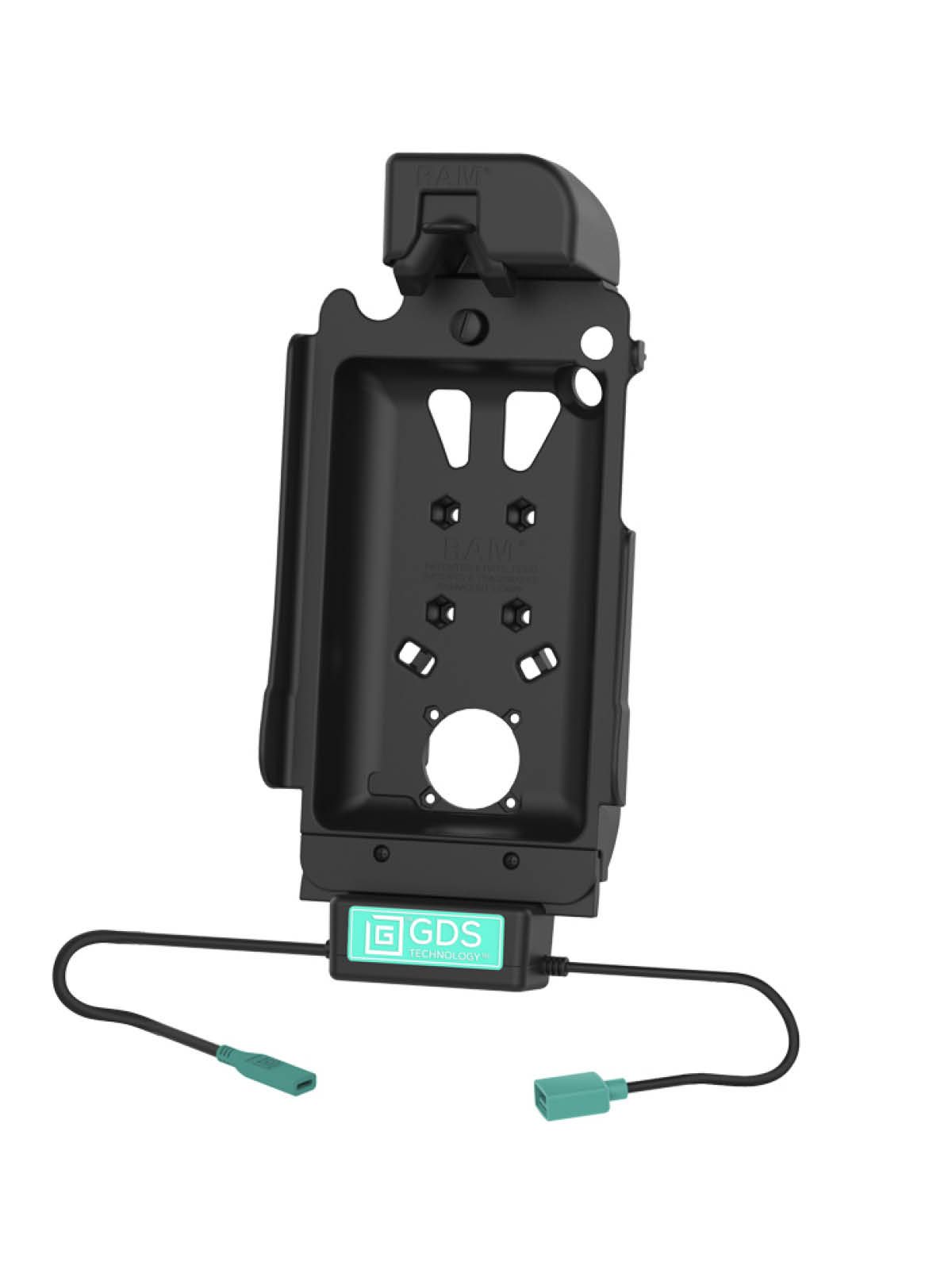 RAM Mounts GDS Tough-Dock Halteschale (Schnappverschluss) für Samsung Tab A 8.4 - in IntelliSkin Next Gen Schutzhülle - USB-C & USB-A-Anschluss