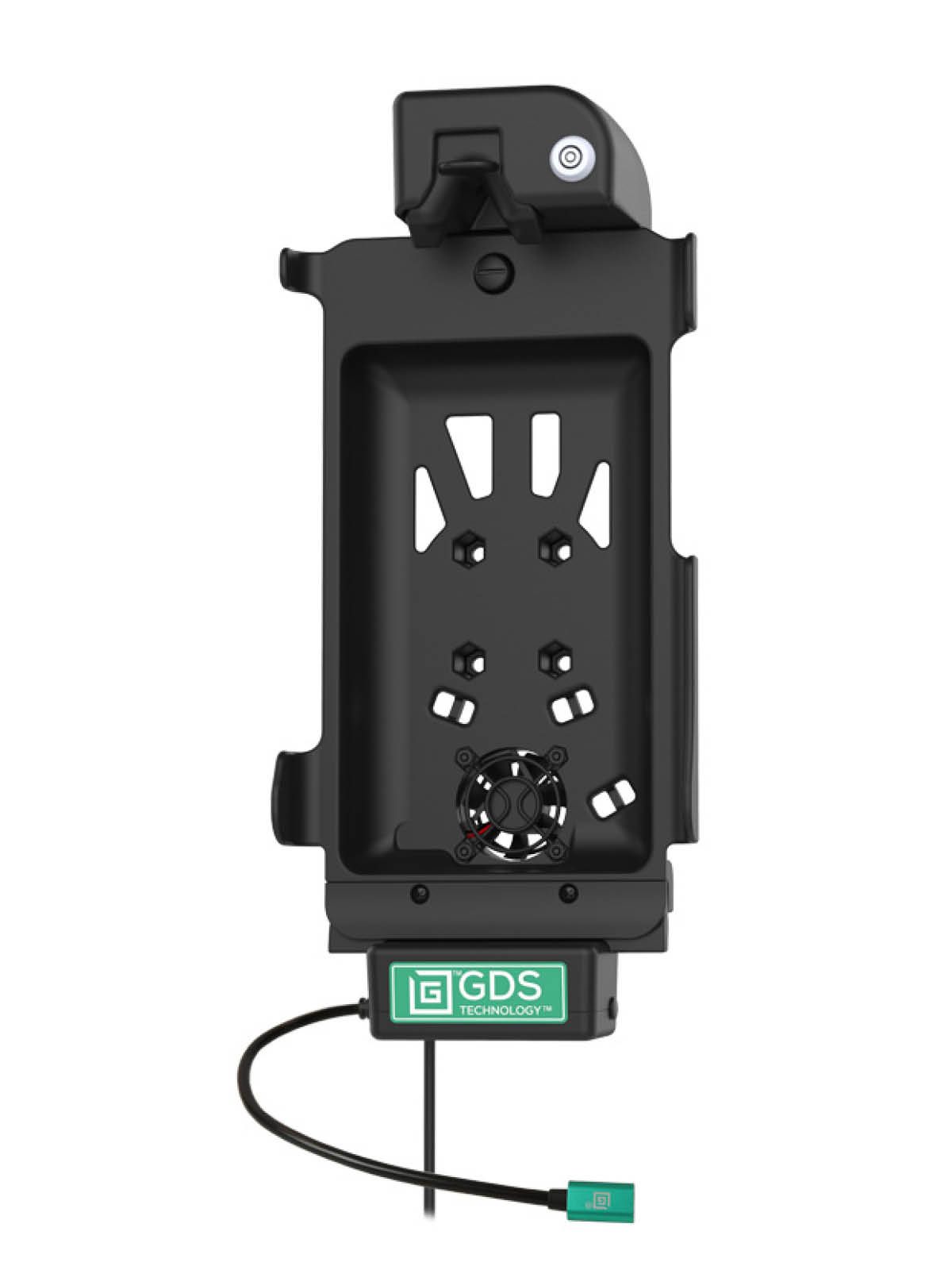 RAM Mounts GDS Cool-Dock Halteschale (Schlüsselverriegelung) für Samsung Tab Active3 & Active5 - in IntelliSkin Next Gen Schutzhülle - Mit Lüfter - USB-C-Anschluss