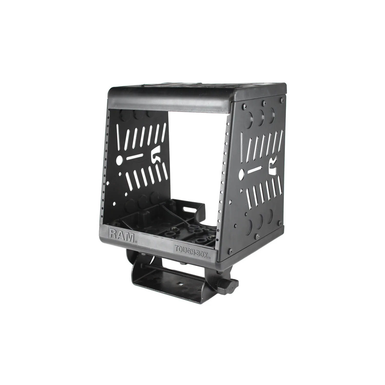 RAM Mounts Tough-Box Fahrzeug-Konsole (9 Zoll) mit Blendenbereich (7 Zoll) und Radiorahmen