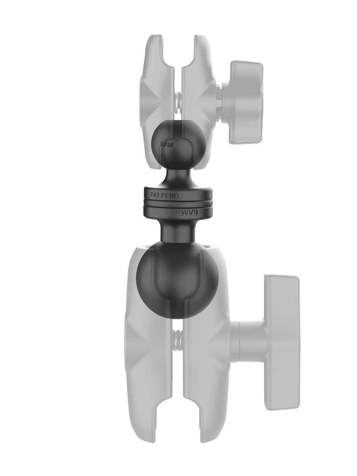 RAM Mounts Doppelkugel-Adapter - B-Kugel (1 Zoll) & C-Kugel (1,5 Zoll), Verbundstoff