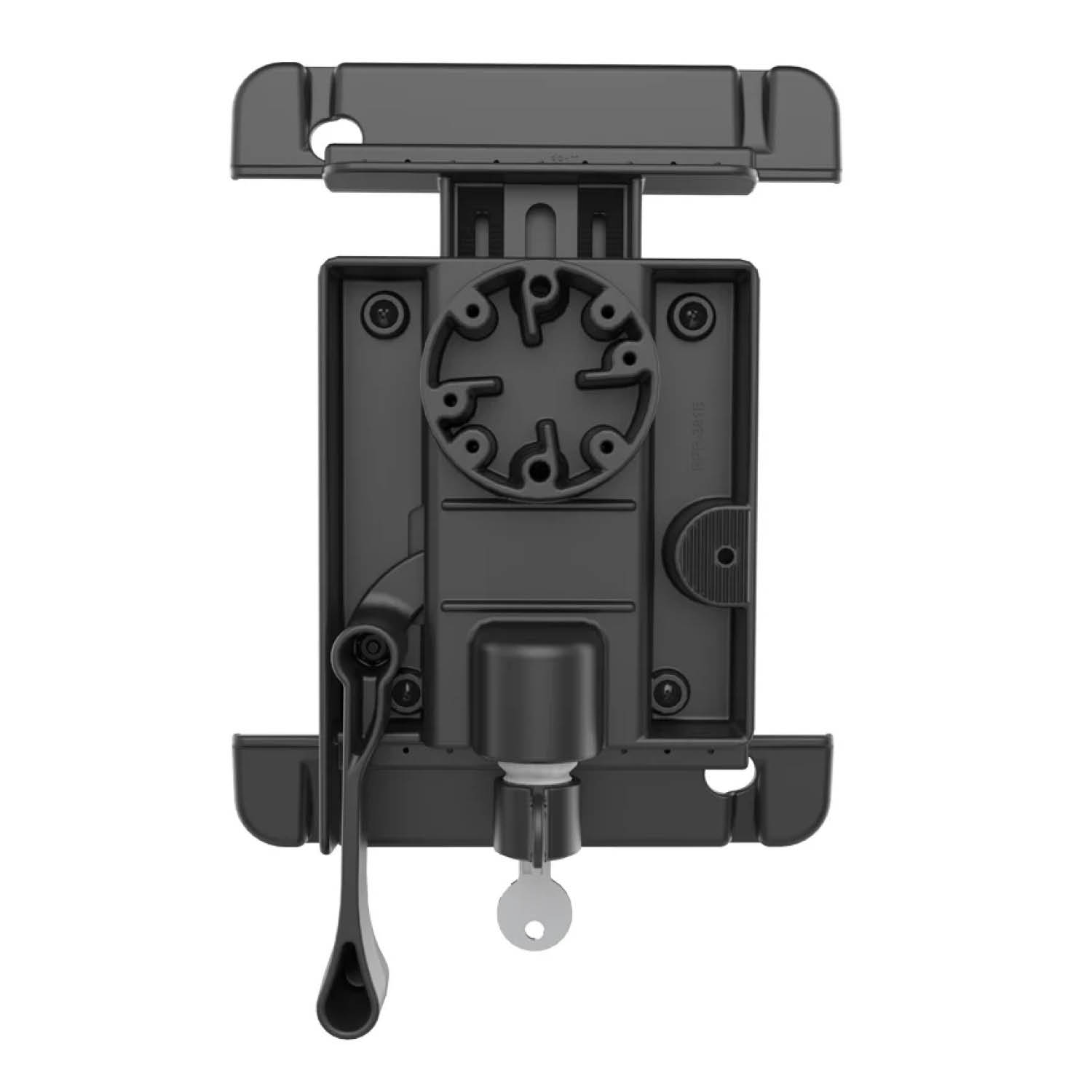 RAM Mounts Tab-Lock (abschließbar) Universal Halteschale für bis zu 10 Zoll Tablets - AMPS-Aufnahme, Schrauben-Set