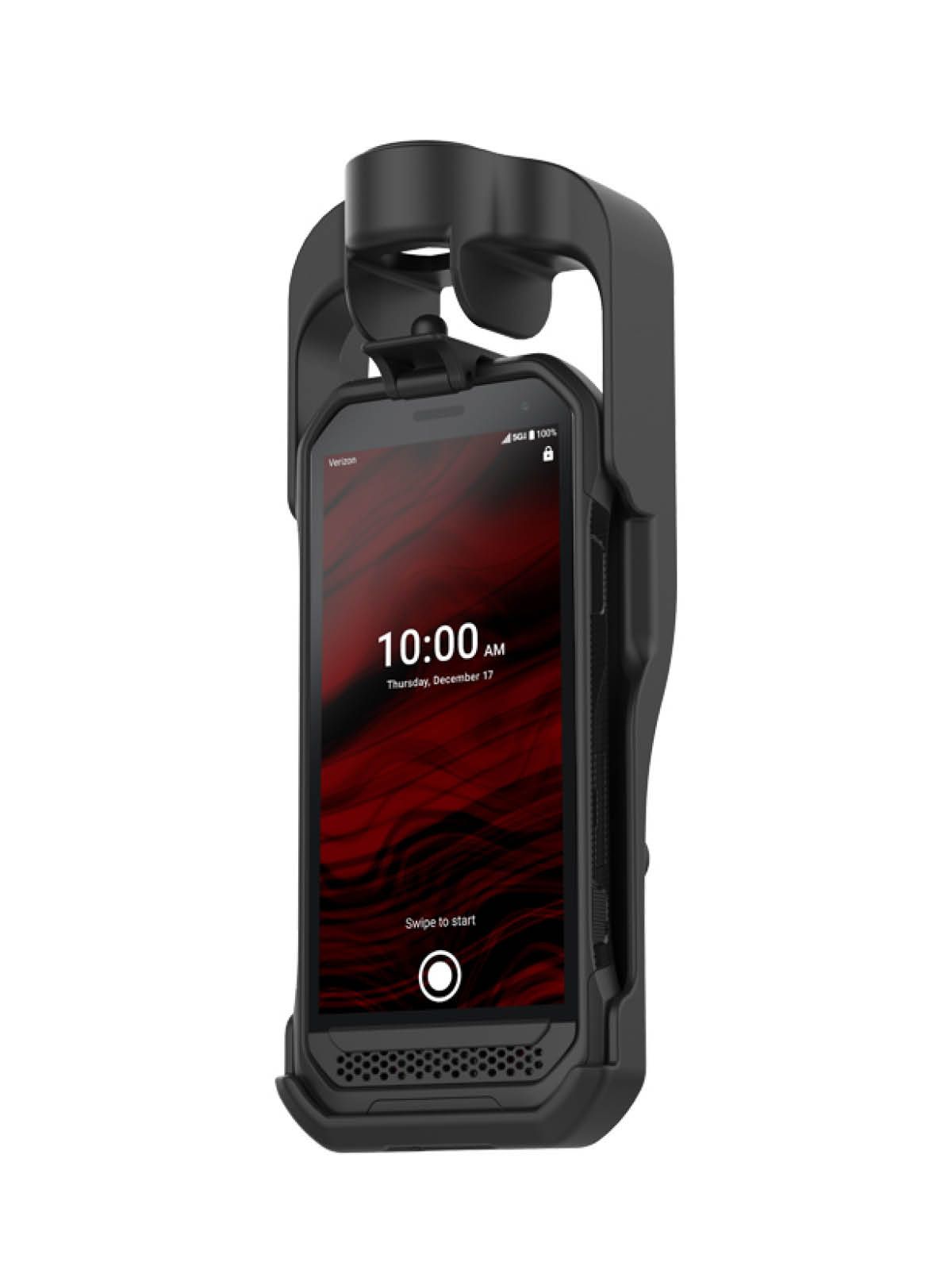 RAM Mounts EZ-Roll'r Form-Fit Halteschale für Kyocera DuraForce Ultra 5G E7110 (ohne Schutzhüllen) - AMPS 2-Loch-Aufnahme, Schrauben-Set