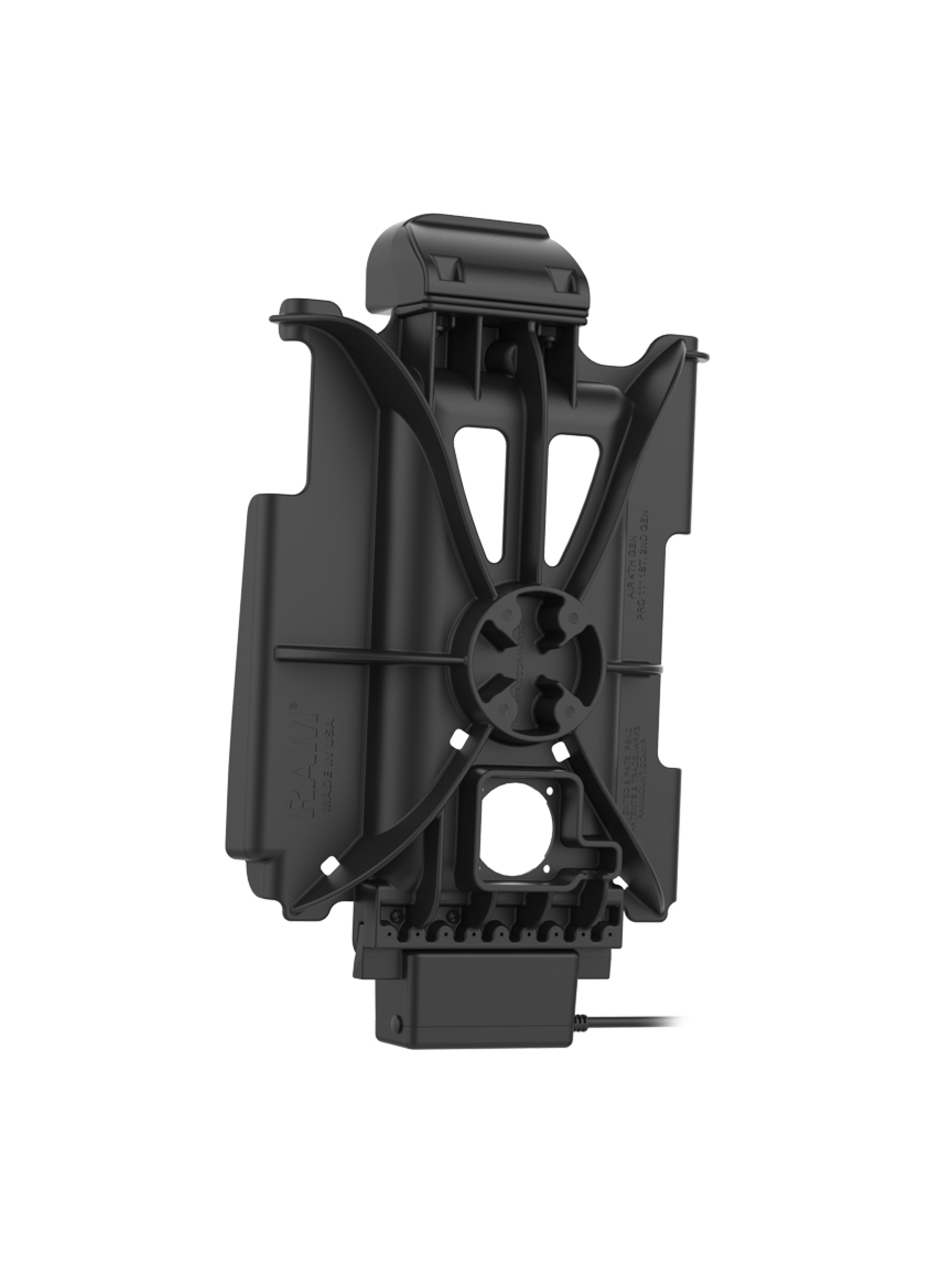 RAM Mounts GDS Tough-Dock Halteschale (Schnappverschluss) für Apple iPad 10. & 11. Gen, Pro 11" (M4 & M5), Air 11" (M2, M3 & M4) - In IntelliSkin Next-Gen Schutzhülle - USB-C Anschluss