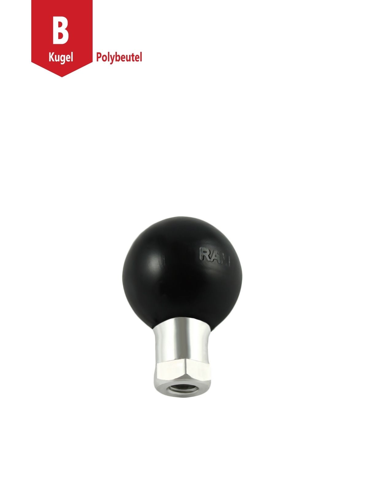 RAM Mounts Basis-Kugel mit M6-1 Zoll Innengewinde - B-Kugel (1 Zoll), Sechskant