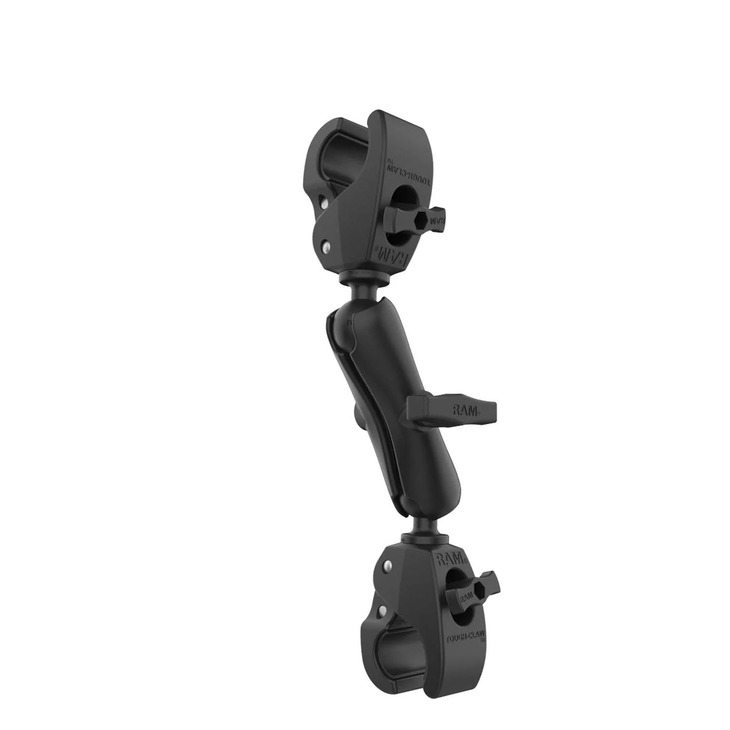 RAM Mounts Motoren-Stabilisierung für Boote mit Tough-Claw-Set - C-Kugel (1,5 Zoll), Mittlerer Verbindungsarm, Klemmbereich 25,4-40,6 mm
