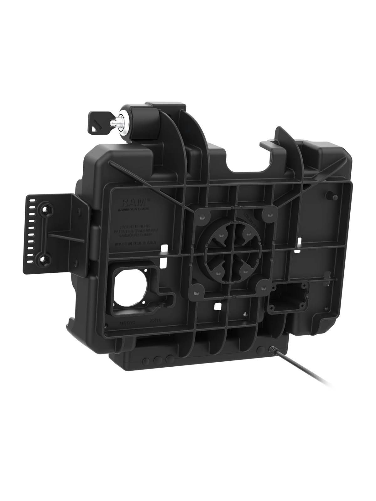 RAM Mounts Form-Fit Halteschale (Schlüsselverriegelung) für Getac ZX10 Rugged Tablet - 5.5 mm DC-Anschluss