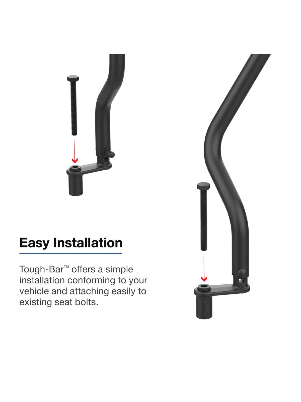 RAM Mounts Tough-Bar™ für Ford F-Series mit 4,2 & 8 Zoll Display (2015-2022)