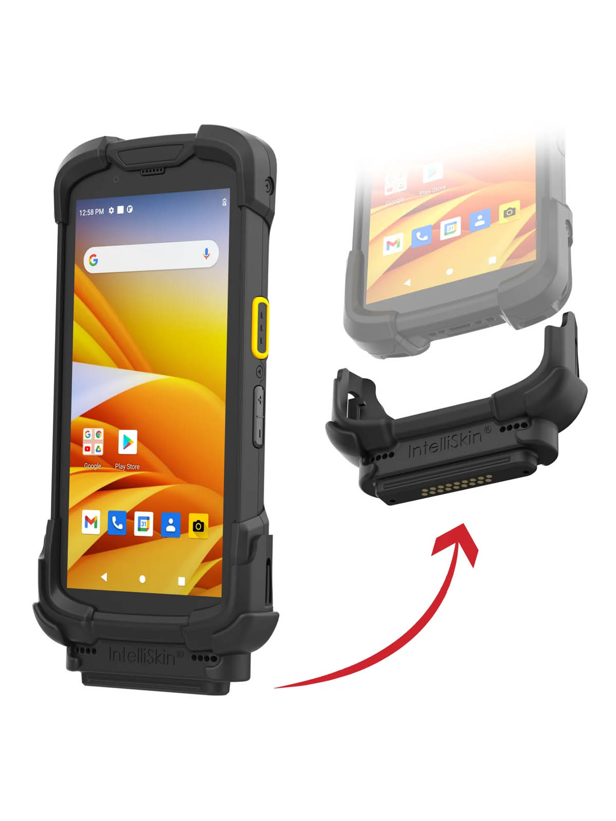 RAM Mounts IntelliSkin Next Gen Ladeschutzhülle für Zebra TC73 & TC78 - GDS-Technologie