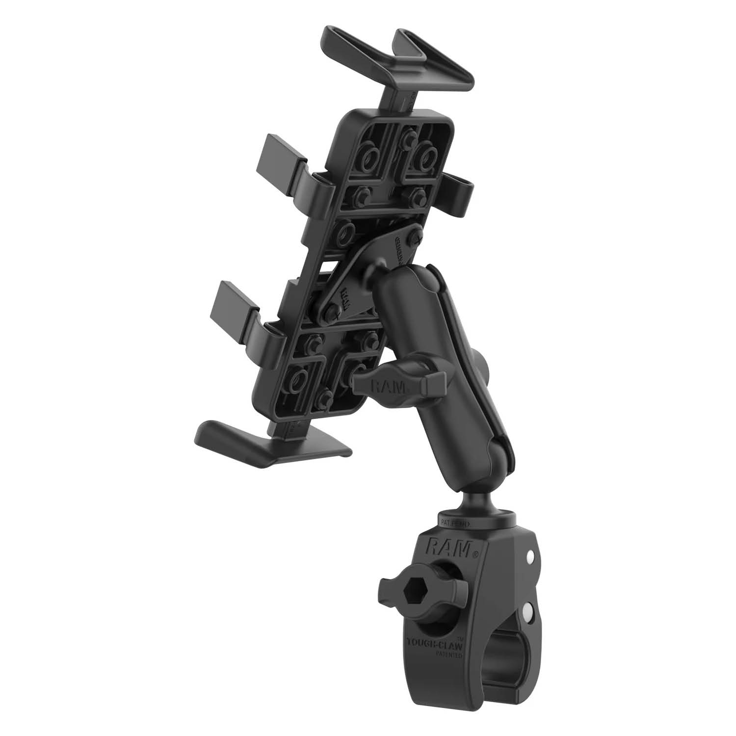 RAM Mounts Finger-Grip Klemm-Halterung - B-Kugel (1 Zoll), kleine Tough-Claw (Durckmesser 15,9-29,0 mm)