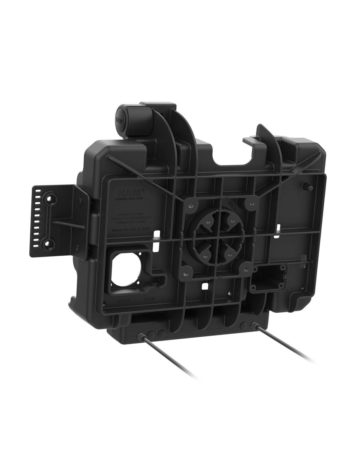 RAM Mounts Form-Fit Docking-Station für Getac ZX10 - Stromversorgung, USB-A Datenanbindung, 4-Loch AMPS- und VESA-Aufnahme