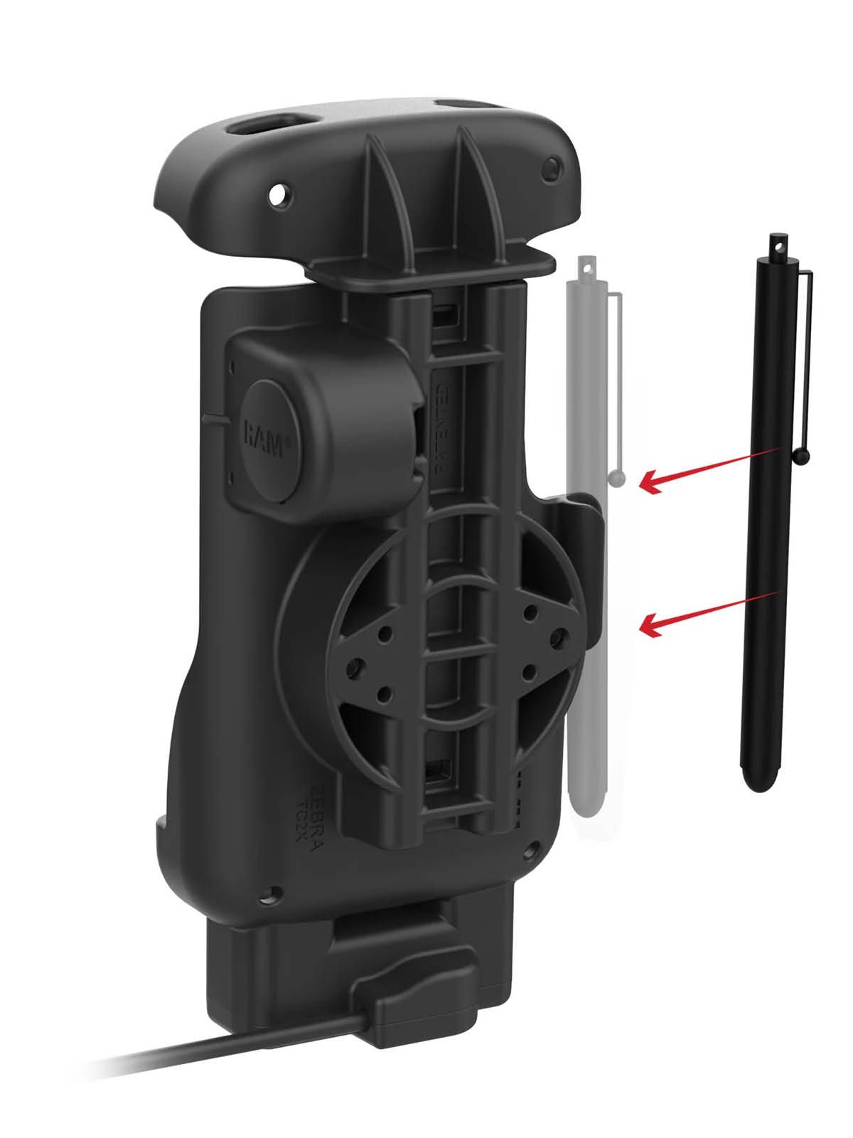 RAM Mounts Form-Fit Halteschale für Zebra TC22 & TC27 - In Rugged Boot - USB-A-Anschluss RAM Mounts Form-Fit Halteschale für Zebra TC22 & TC27 - In Rugged Boot - USB-A-Anschluss