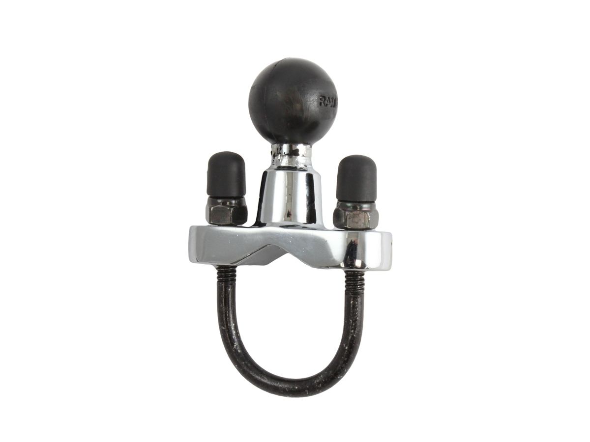 RAM Mounts Chrom-Klemmschelle - für 25,4-31,8 mm Durchmesser, B-Kugel (1 Zoll), im Polybeutel