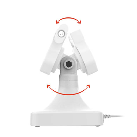 RAM Mounts GDS Uni-Conn Stand-Dockingstation (abschließbar) - Dreh- & Schwenkbar - USB-C & Daten - rückseitige Pogo-Pads - hellgrau