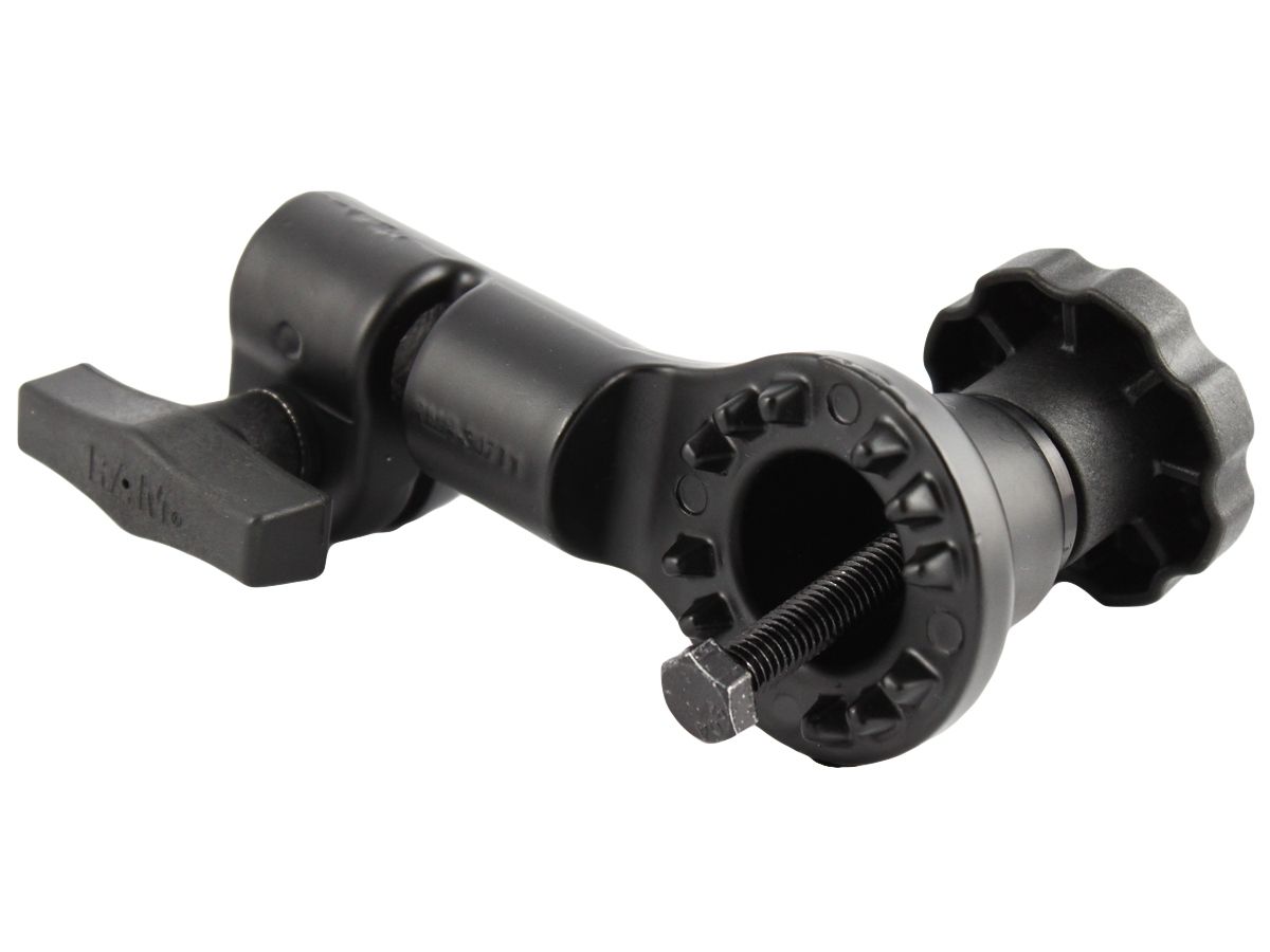 RAM Mounts Ratchet-Adapter mit Rohraufnahme (feststellbar) - für 12,7 mm Rohrdurchmesser, im Polybeutel