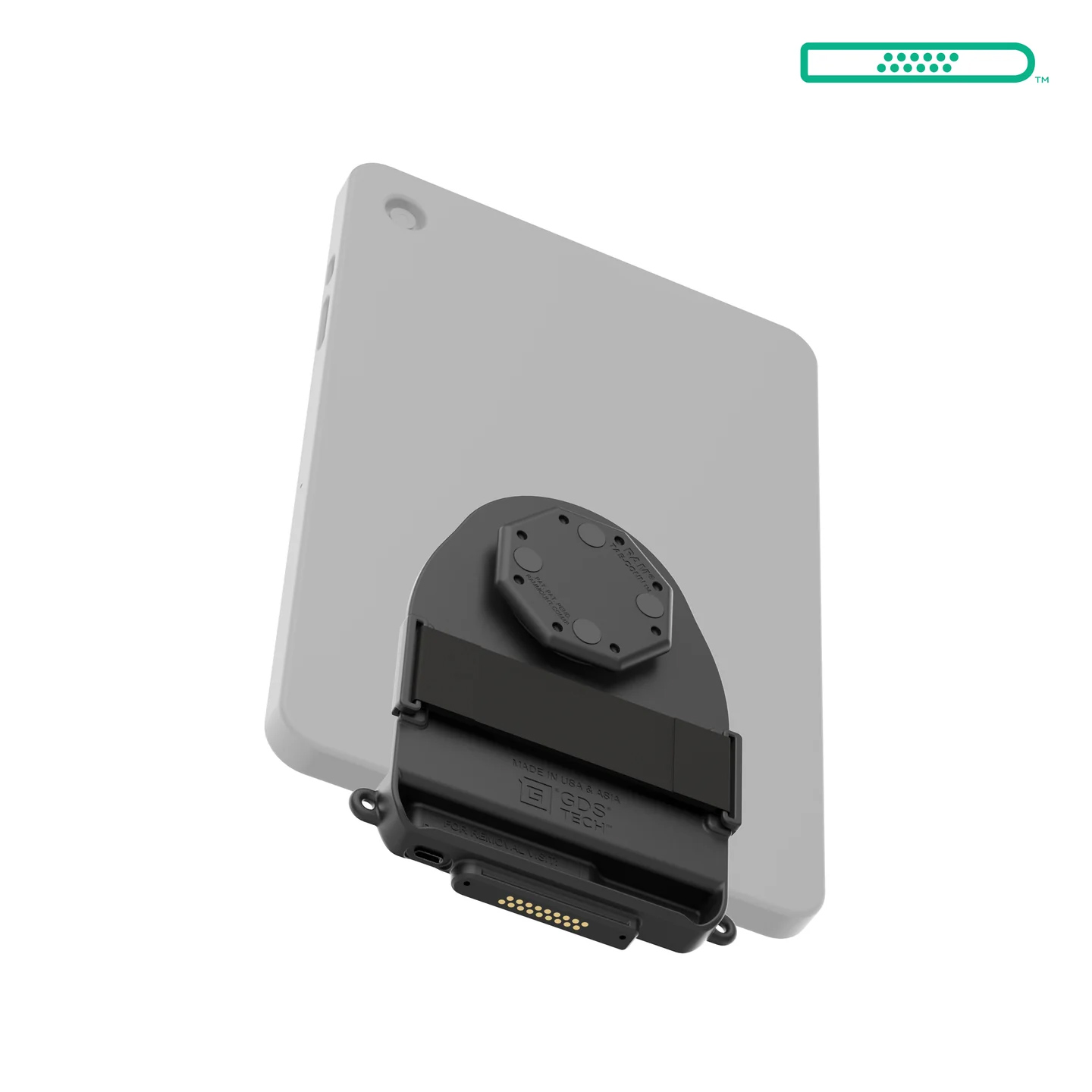 RAM Mounts GDS Tab-Conn für Tablets in Otterbox Defender Schutzhüllen - D-Shape Pogo-Pads