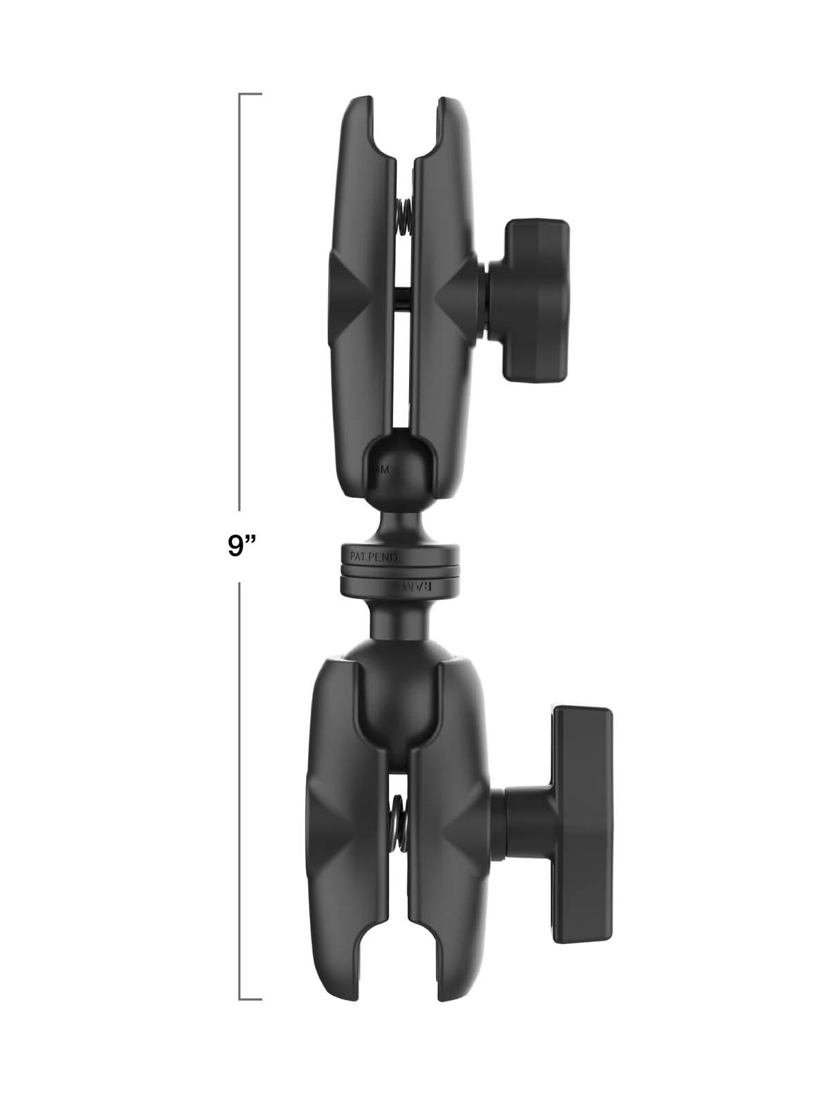 RAM Mounts Verbindungsarm-Set C- auf B-Kugel (1,5 auf 1 Zoll) - mit Doppelkugel-Adapter, ca. 23 cm lang