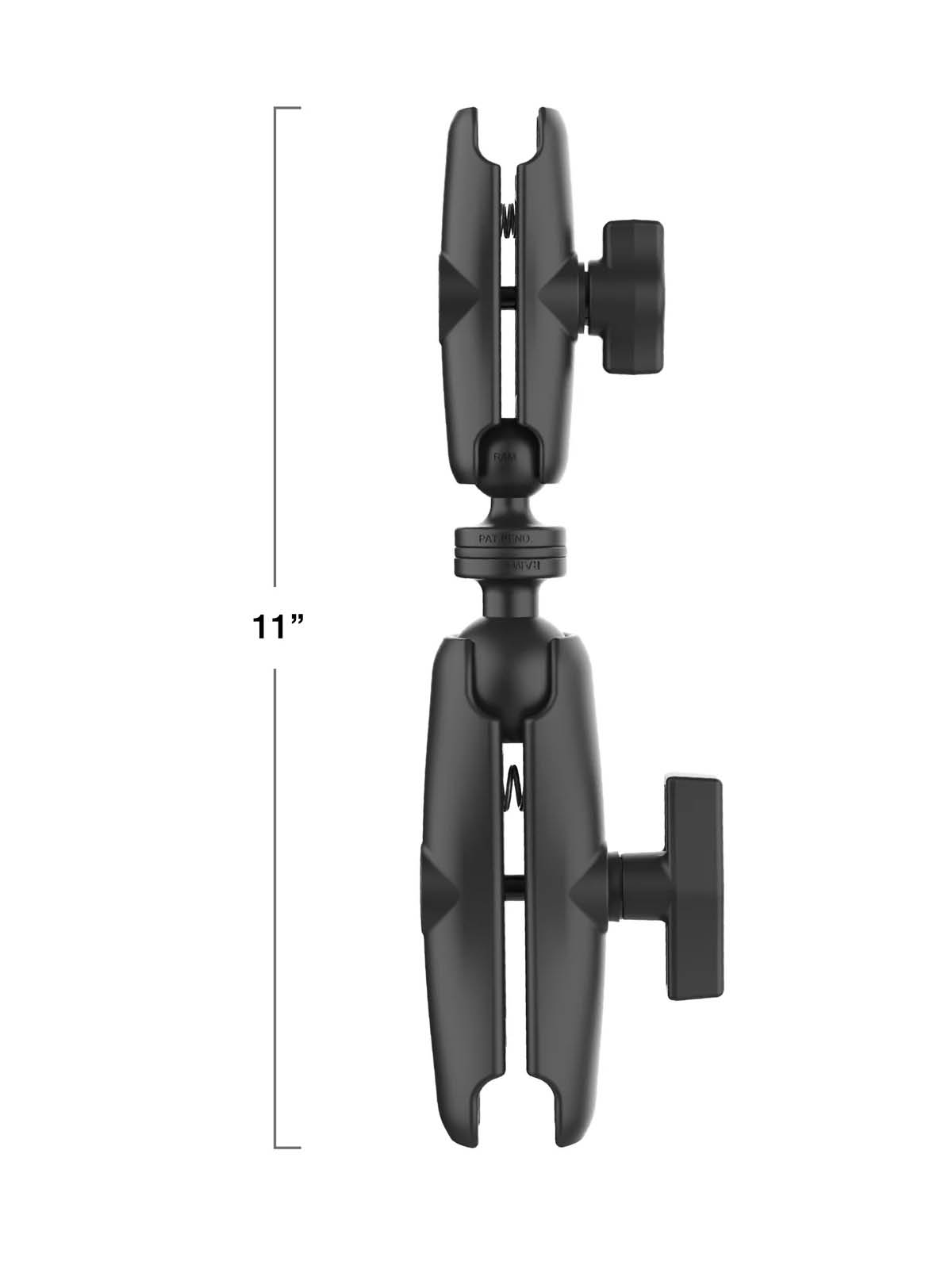 RAM Mounts Verbindungsarm-Set C- auf B-Kugel (1,5 auf 1 Zoll) - mit Doppelkugel-Adapter, ca. 28 cm lang