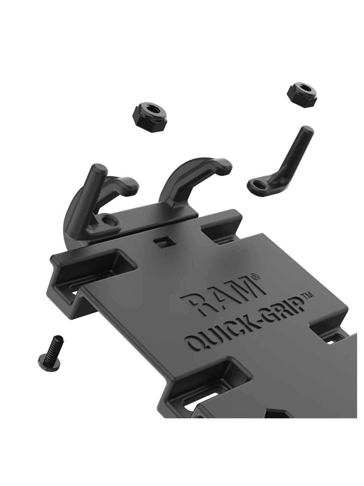 RAM Mounts Quick-Grip XL Universal-Halteschale mit Vibe-Safe Adapter - B-Kugel (1 Zoll)